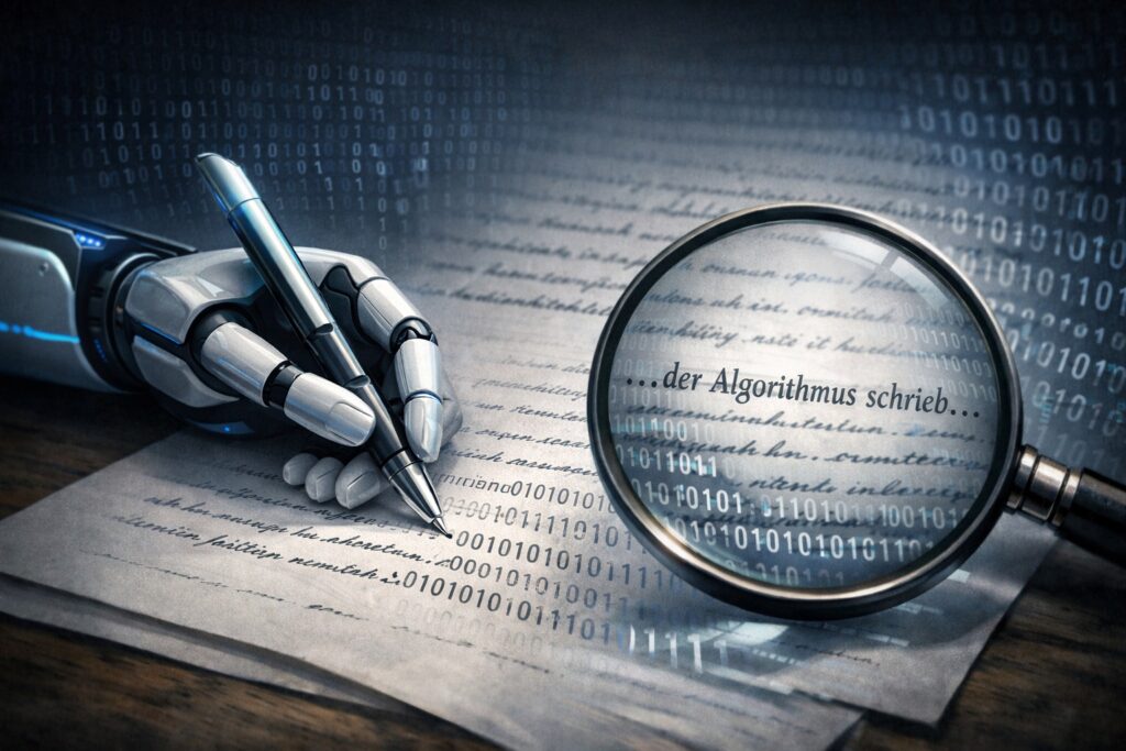 KI schreibt einen Text