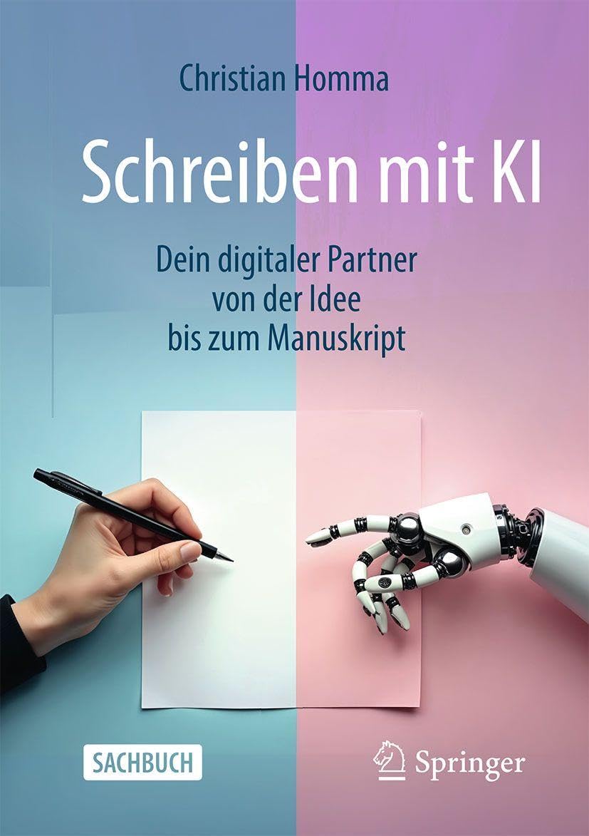 Cover: Schreiben mit KI – Dein digitaler Partner von der Idee bis zum Manuskript